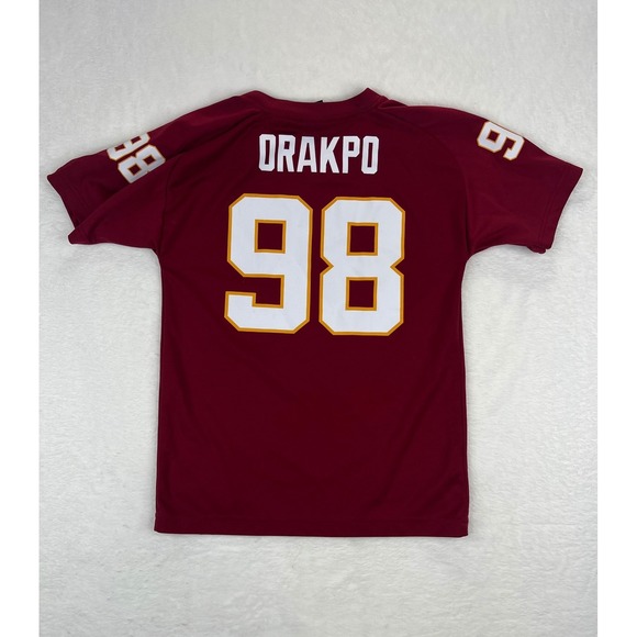Size Youth M 10-12 Washington Redskins Brian Orakpo Red Football Jersey 2012 #98 - Picture 8 of 8